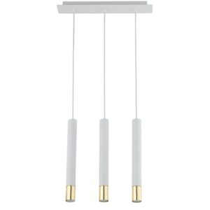 Lampa Wisząca Sigma Sopel Grand Biały/Złoty x3
