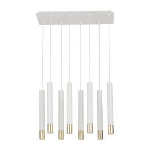 Lampa Wisząca Sigma Sopel Grand Biały/Złoty x8