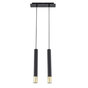 Lampa Wisząca Sigma Sopel Grand Czarny/Złoty x2