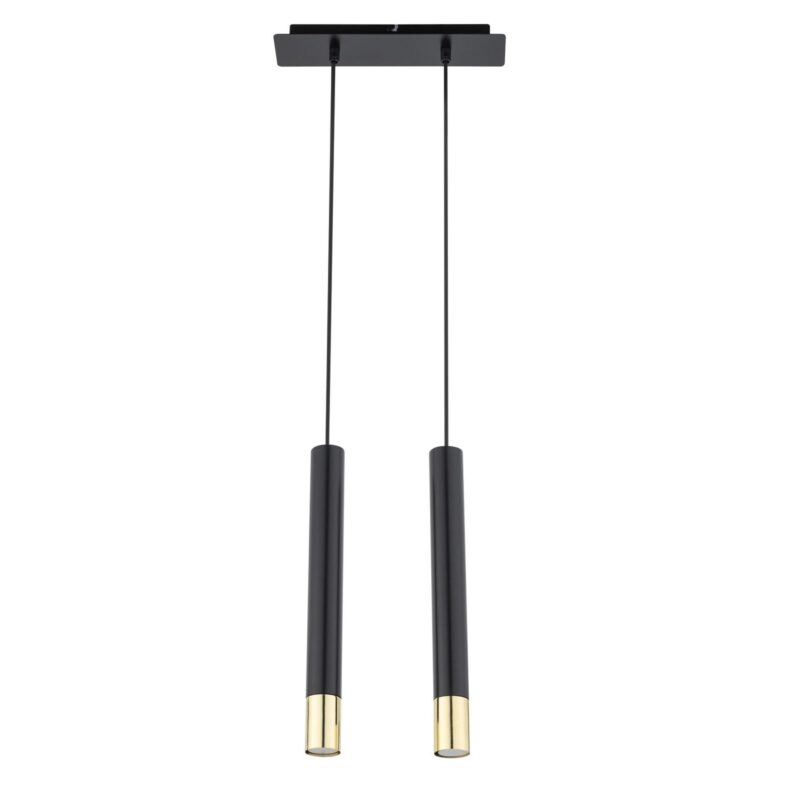 Lampa Wisząca Sigma Sopel Grand Czarny/Złoty x2