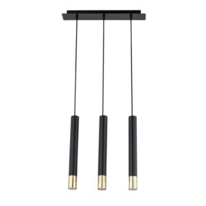 Lampa Wisząca Sigma Sopel Grand Czarny/Złoty x3