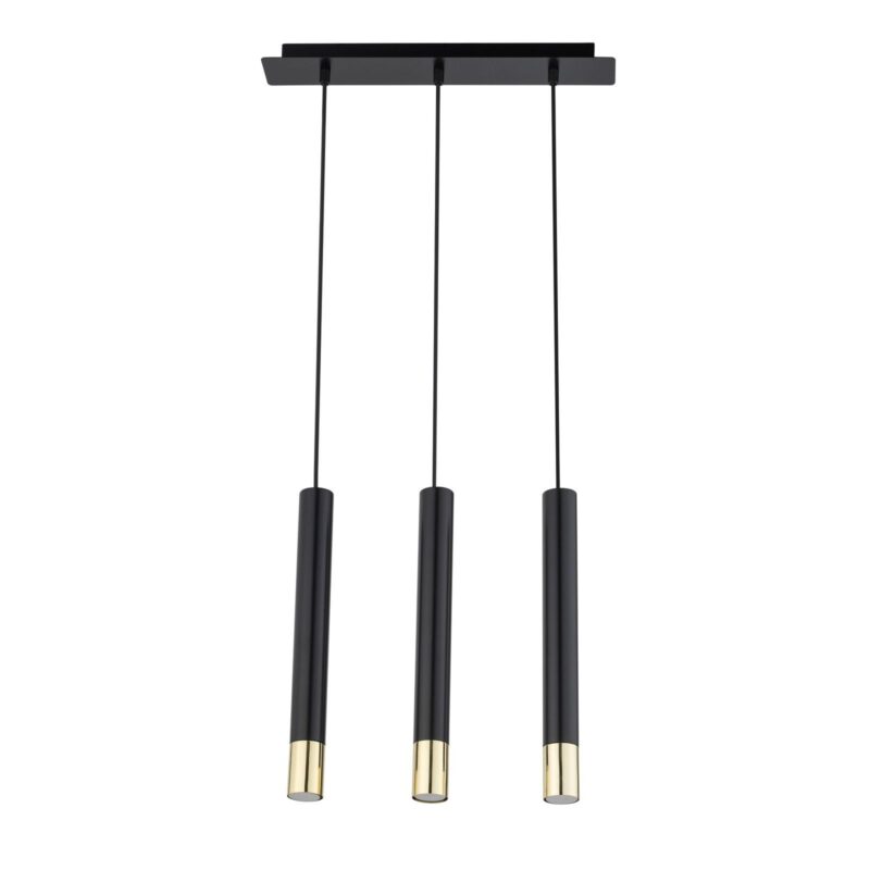 Lampa Wisząca Sigma Sopel Grand Czarny/Złoty x3