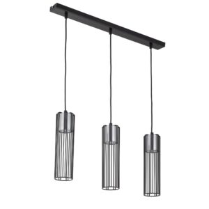 Lampa Wisząca Sigma Fobia Prosty Czarny/Srebrny x3