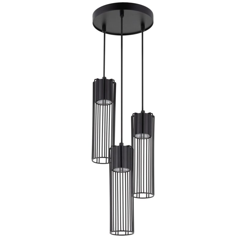 Lampa Wisząca Sigma Fobia Koło Czarny x3