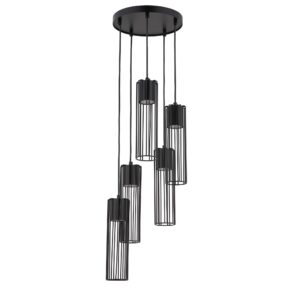 Lampa Wisząca Sigma Fobia Koło Czarny x5