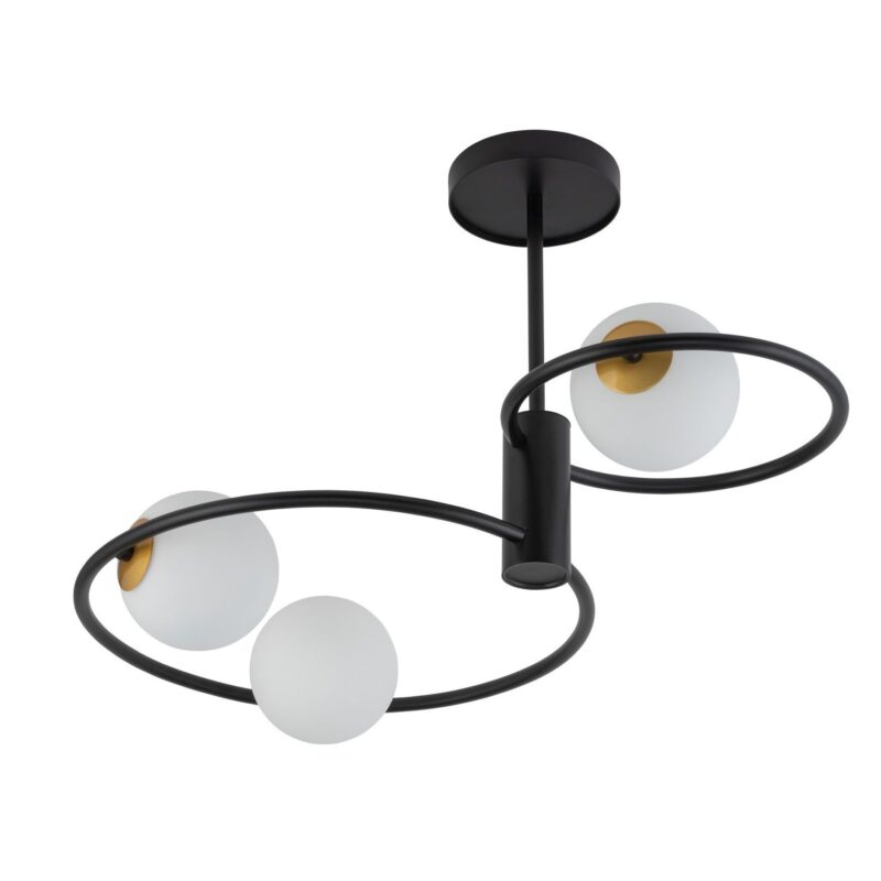 Plafon Sigma Aqua Czarny x3