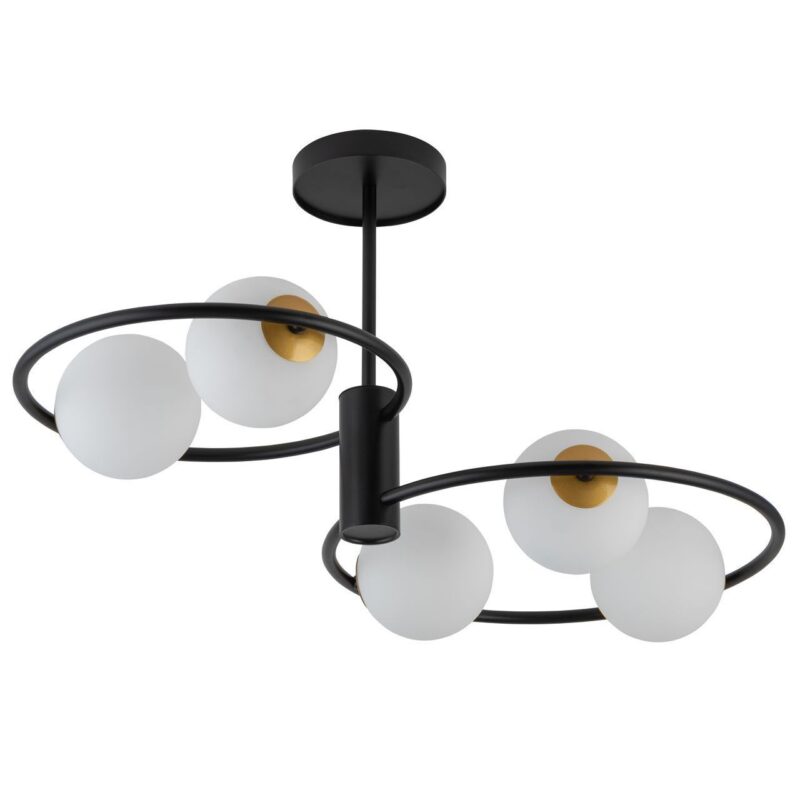 Plafon Sigma Aqua Czarny x5