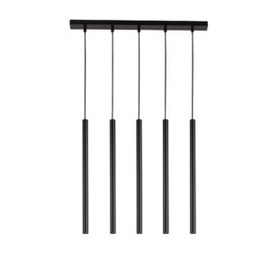 Lampa Wisząca Sigma Sopel Prosty Czarny x5