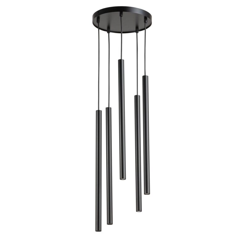 Lampa Wisząca Sigma Sopel Koło Czarny x5