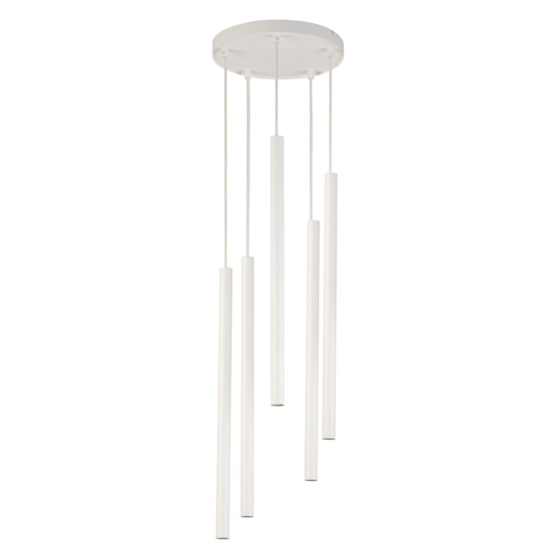 Lampa Wisząca Sigma Sopel Koło Biały x5
