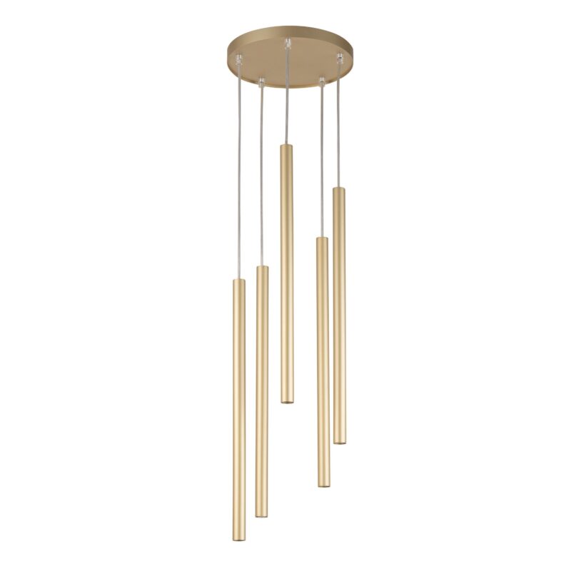 Lampa Wisząca Sigma Sopel Koło Złoty x5