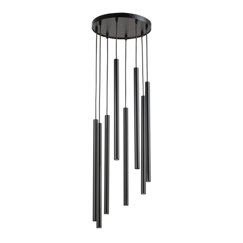 Lampa Wisząca Sigma Sopel Koło Czarny x8