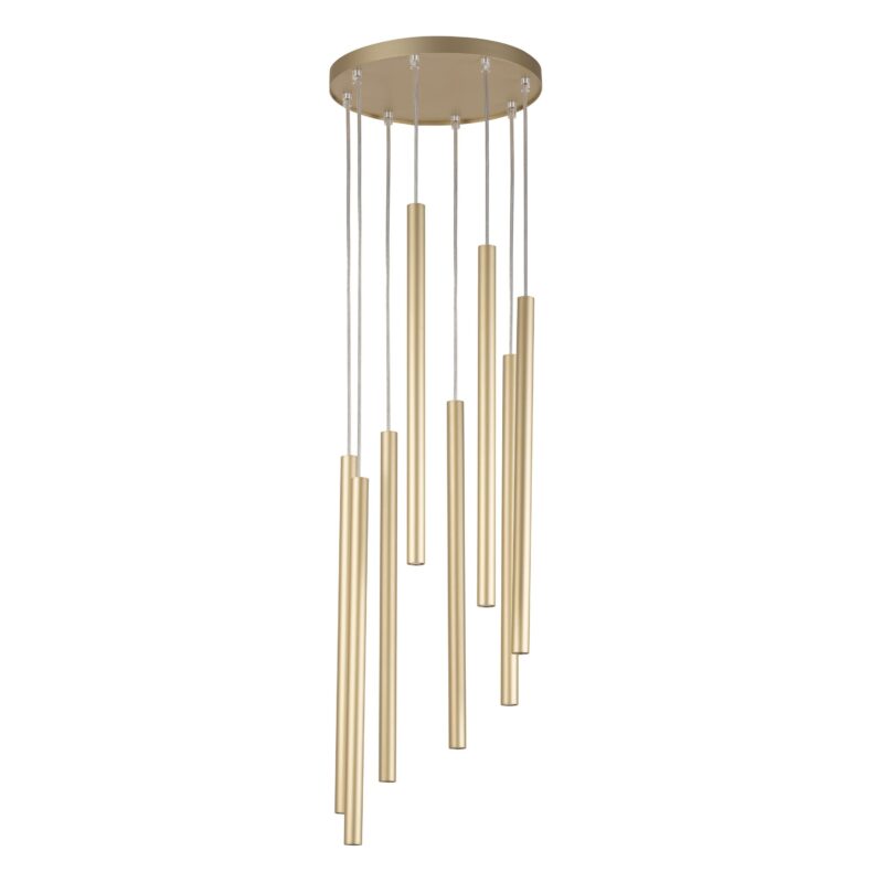 Lampa Wisząca Sigma Sopel Koło Złoty x8