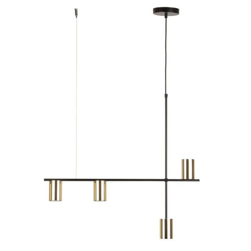 Lampa Wisząca Sigma Vendo Czarny Mosiądzowany x4