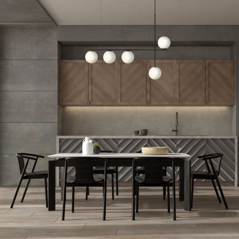 Lampa Wisząca Sigma Silia Czarny x5