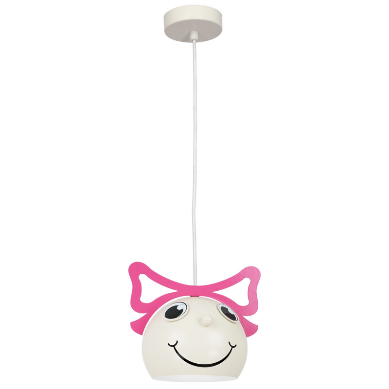 Żyrandol Luminex Bambini Girl Pink Bow x1