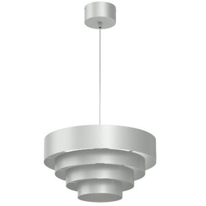 Żyrandol Luminex Rings Light Grey x1