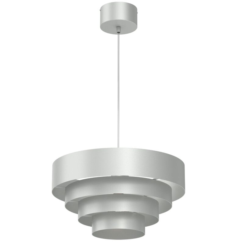 Żyrandol Luminex Rings Light Grey x1