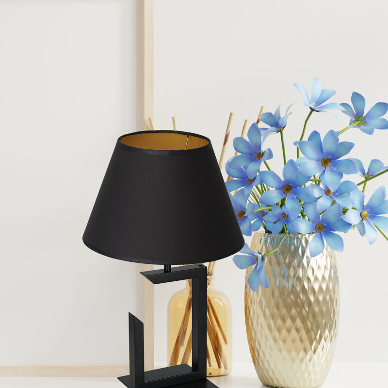 Lampa biurkowa z abażurem Luminex H450 czarna 3396 x1 - obrazek 4