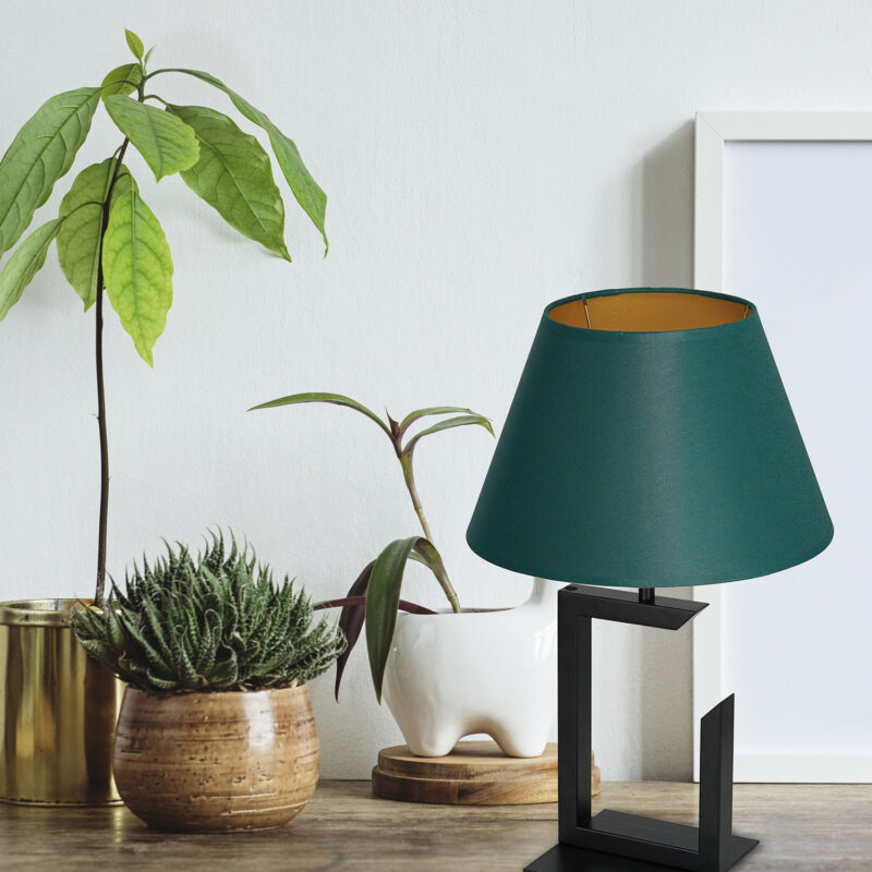 Lampa biurkowa z abażurem Luminex H450 czarna 3398 x1 - obrazek 4