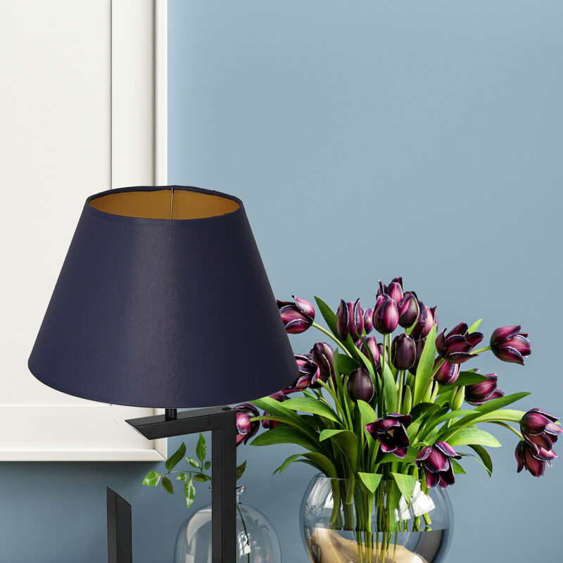 Lampa biurkowa z abażurem Luminex H450 czarna 3399 x1 - obrazek 4
