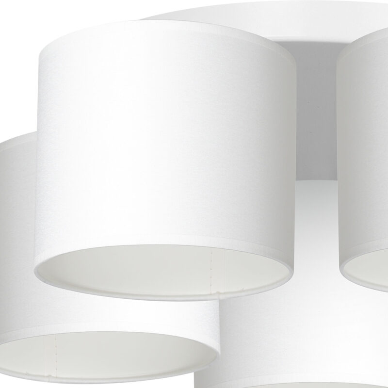 Plafon z abażurem Luminex Arden 3425 biały x5 - obrazek 3