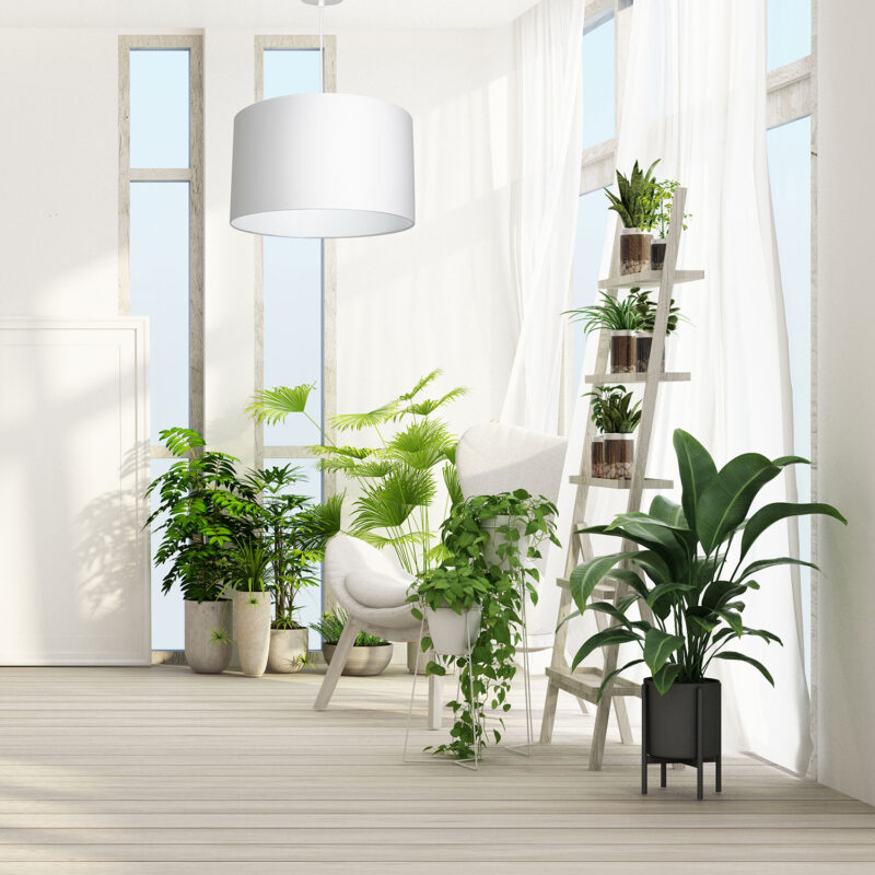 Żyrandol z abażurem Luminex Arden 3428 biały x1 - obrazek 4