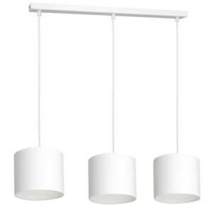 Żyrandol z abażurem Luminex Arden 3429 listwa biały x3