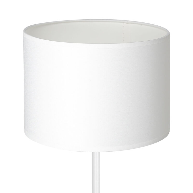 Lampa biurkowa z abażurem Luminex Arden 3433 H58 biała x1 - obrazek 3