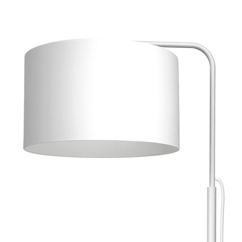 Lampa podłogowa z abażurem Luminex Arden 3435 biała x1 - obrazek 3