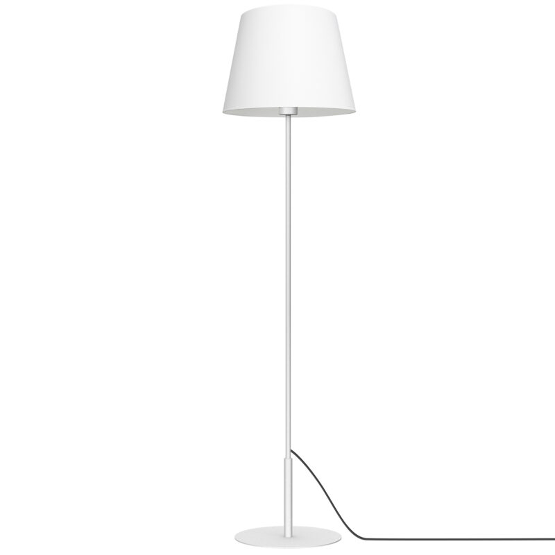 Lampa podłogowa z abażurem Luminex Arden 3440 biała x1