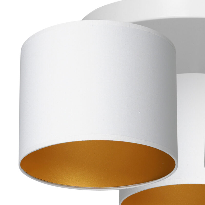 Plafon z abażurem Luminex Arden 3443 biały x3 - obrazek 3