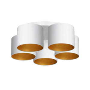 Plafon z abażurem Luminex Arden 3444 biały x5