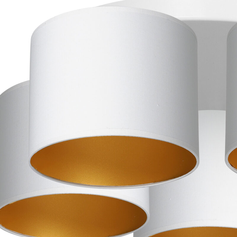 Plafon z abażurem Luminex Arden 3444 biały x5 - obrazek 3