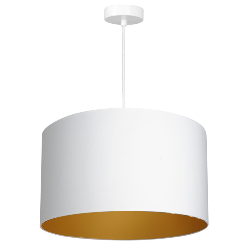 Żyrandol z abażurem Luminex Arden 3447 biały x1