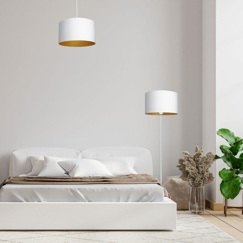 Żyrandol z abażurem Luminex Arden 3447 biały x1 - obrazek 4