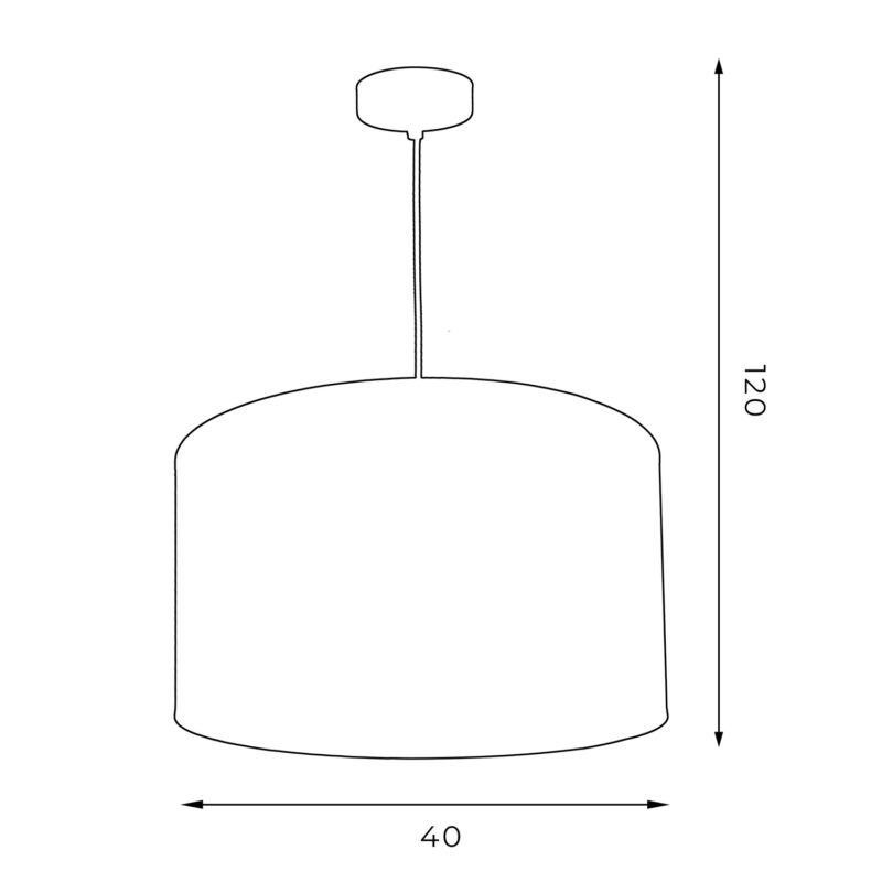 Żyrandol z abażurem Luminex Arden 3447 biały x1 - obrazek 5