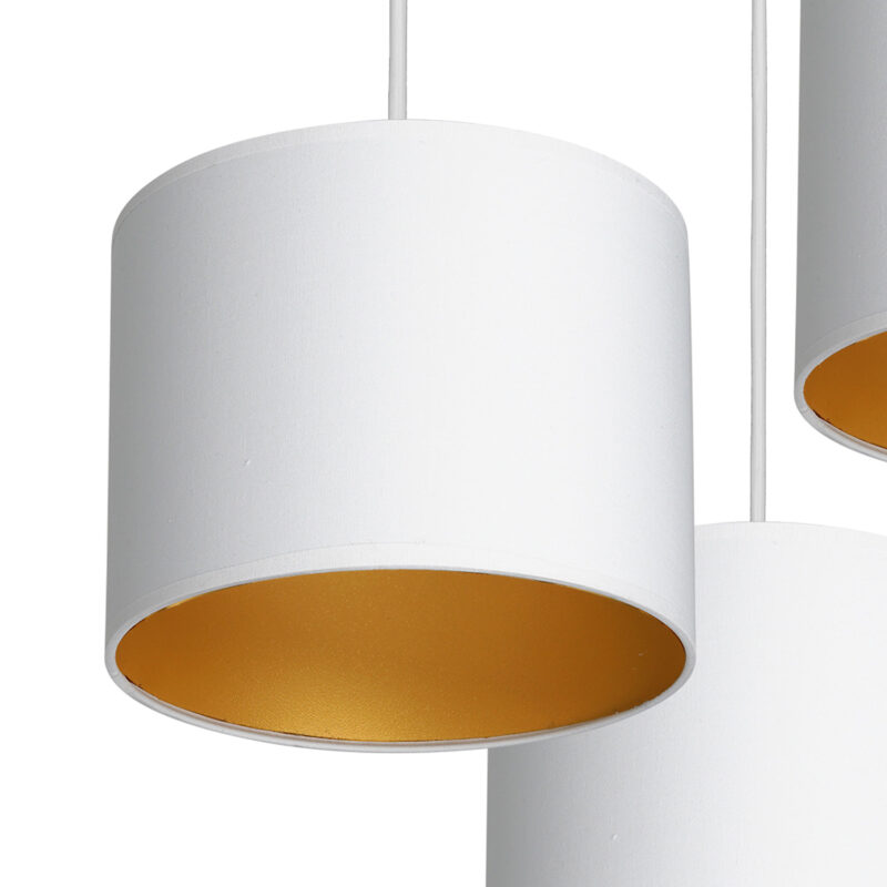Żyrandol z abażurem Luminex Arden 3449 talerz 300mm x3 - obrazek 3
