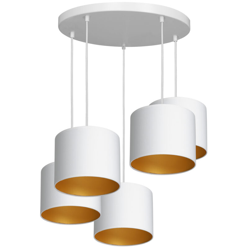 Żyrandol z abażurem Luminex Arden 3450 talerz 440mm x5