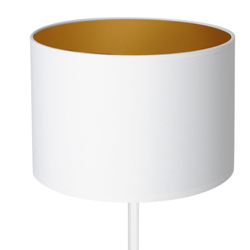 Lampa biurkowa z abażurem Luminex Arden 3452 H58 biała x1 - obrazek 3