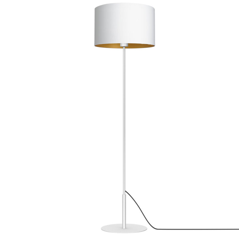 Lampa podłogowa z abażurem Luminex Arden 3453 biała x1