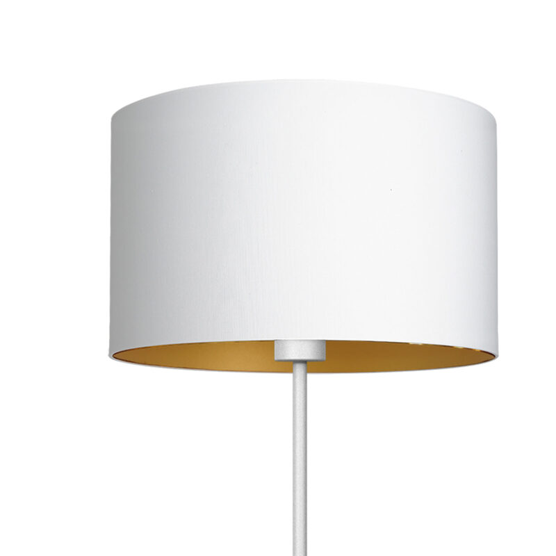 Lampa podłogowa z abażurem Luminex Arden 3453 biała x1 - obrazek 3