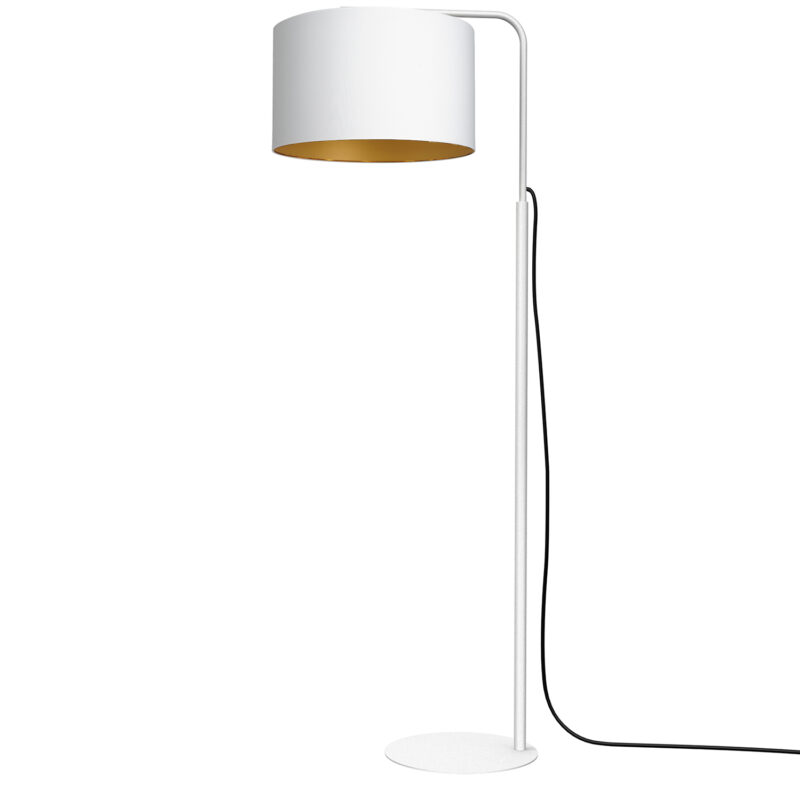 Lampa podłogowa z abażurem Luminex Arden 3454 biała x1