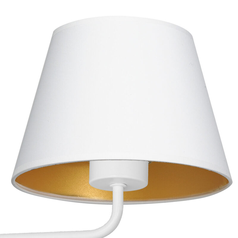 Kinkiet z abażurem Luminex Arden 3455 biały x1 - obrazek 3
