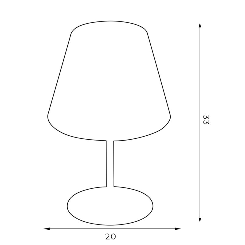 Lampa biurkowa z abażurem Luminex Arden 3457 H34 biała x1 - obrazek 5
