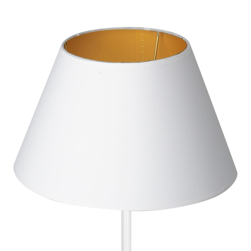 Lampa biurkowa z abażurem Luminex Arden 3458 H58 biała x1 - obrazek 3