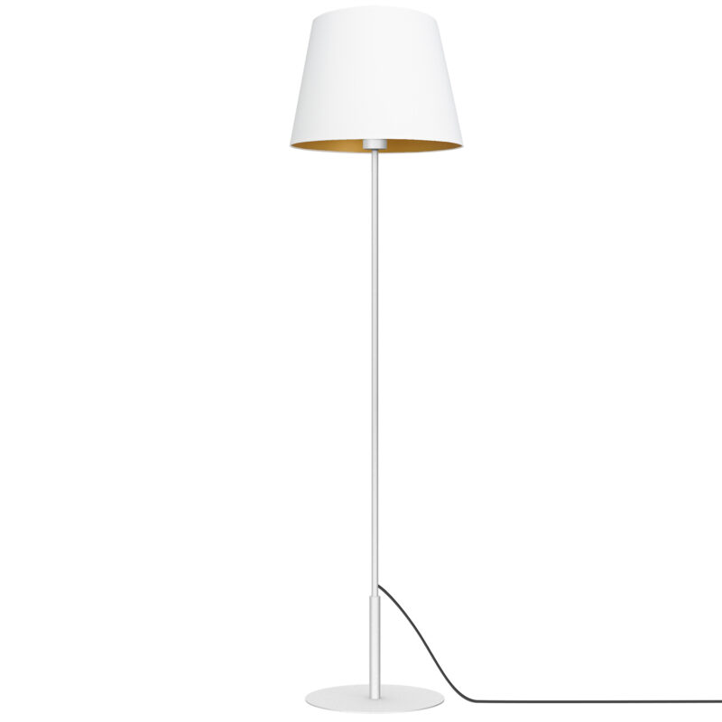 Lampa podłogowa z abażurem Luminex Arden 3459 biała x1