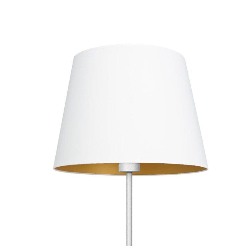 Lampa podłogowa z abażurem Luminex Arden 3459 biała x1 - obrazek 3