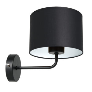 Kinkiet z abażurem Luminex Arden 3467 czarny x1
