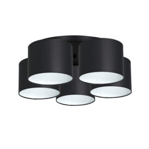Plafon z abażurem Luminex Arden 3470 czarny x5